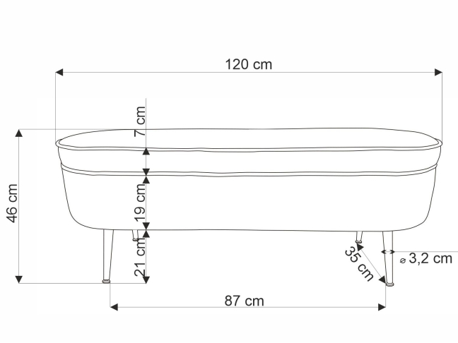 Suoliukas AVEIRO 9 Suoliukas AVEIRO 9