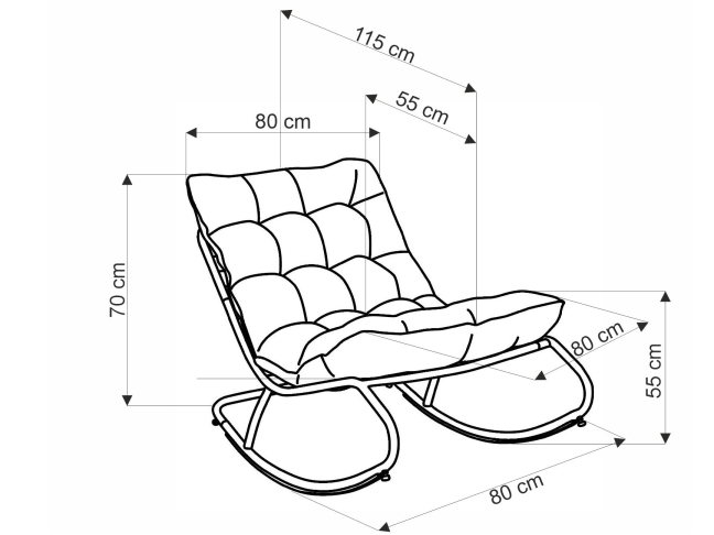 Supamas krėslas GATTO 14 Supamas krėslas GATTO 14