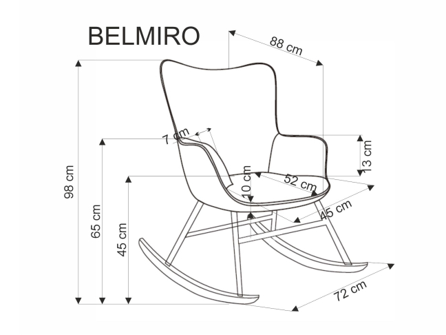 Supamas krėslas BELMIRO 10