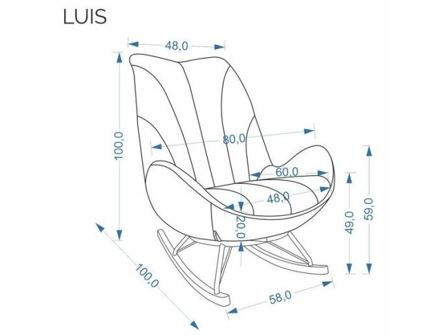Supamas krėslas LUIS 2 Supamas krėslas LUIS 2