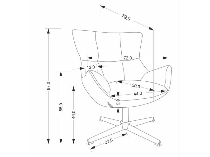 Sukamas fotelis ORINOKO 2 Sukamas fotelis ORINOKO 2