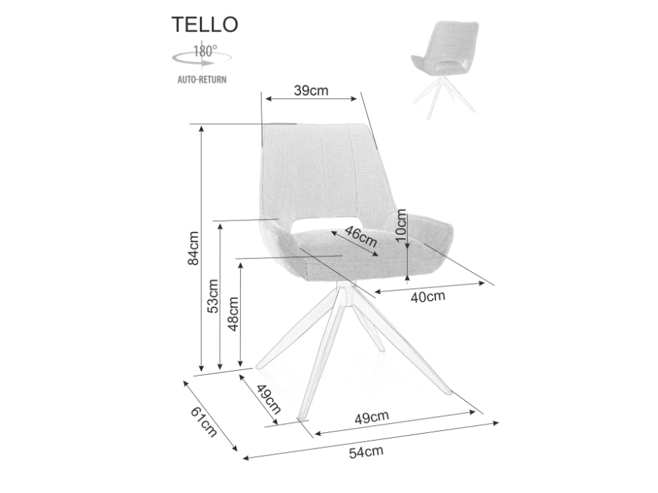 Sukamoji kėdė TELLO BJORN 5