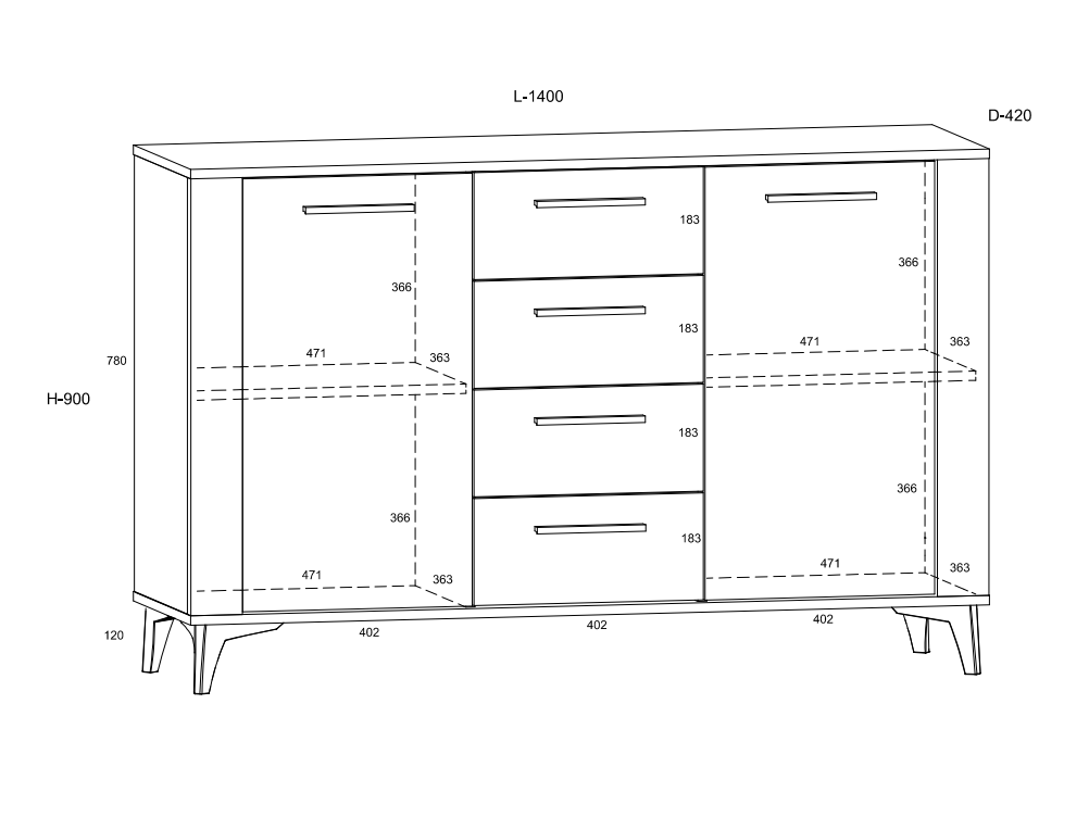 Svetainės baldų komplektas SIGMA 5 2