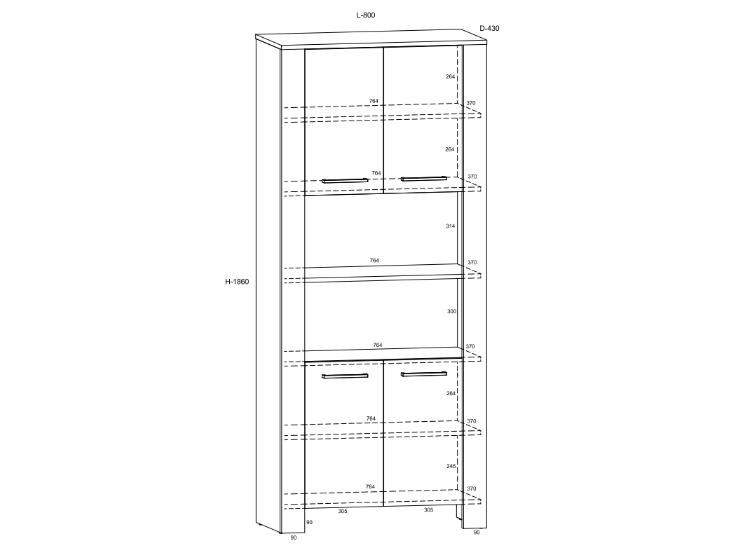 Svetainės baldų komplektas SLIDE 1 3