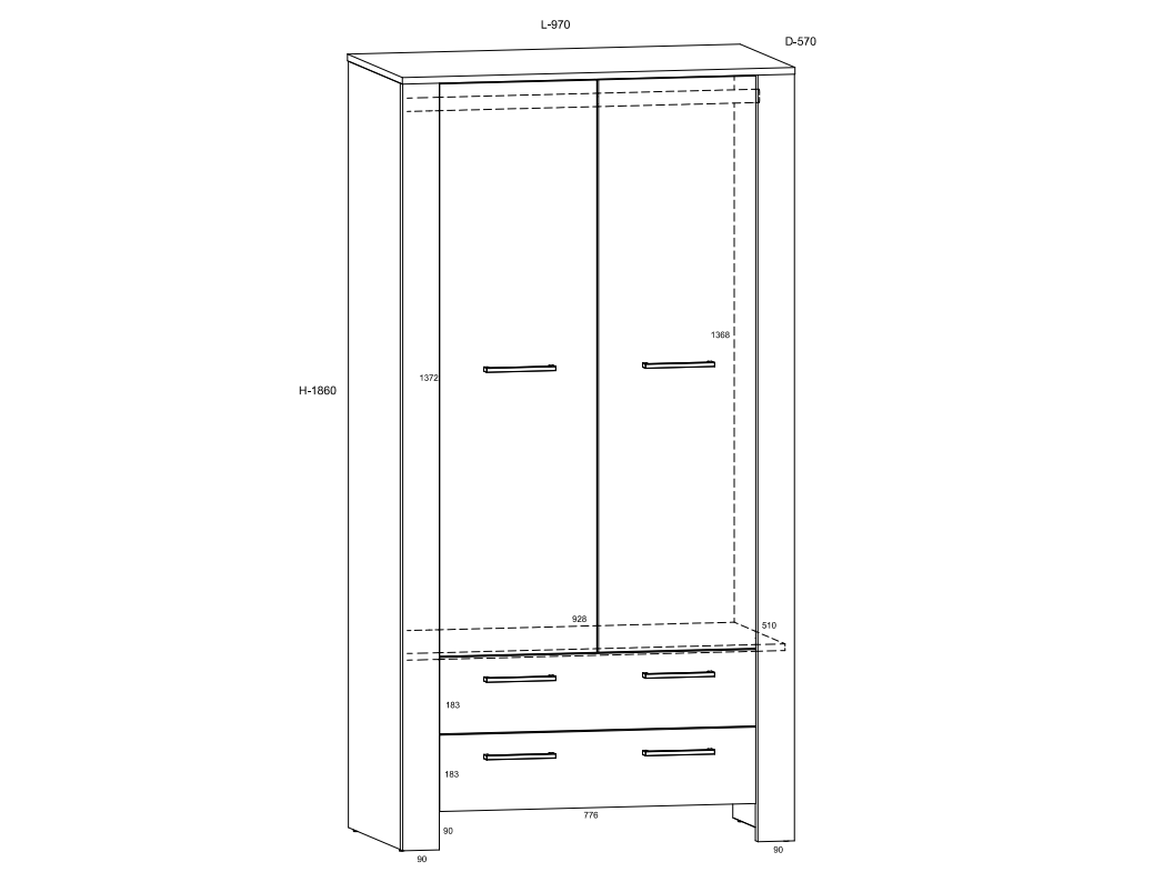 Svetainės baldų komplektas SLIDE 3 1 Svetainės baldų komplektas SLIDE 3 1