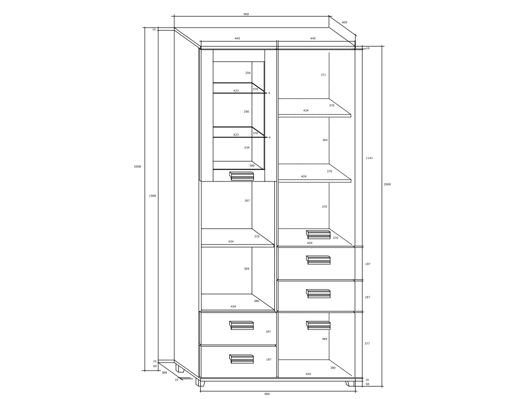 Svetainės baldų komplektas SOLO 1 2