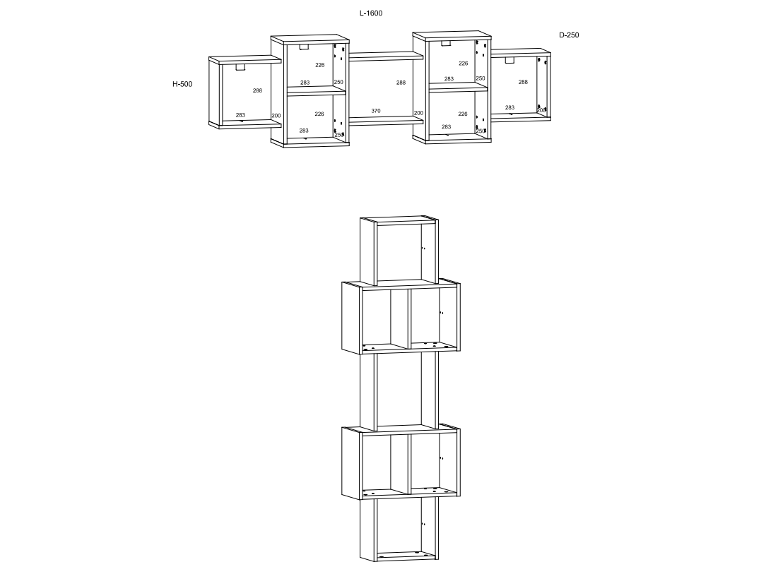 Svetainės baldų komplektas NOTTI 3 2