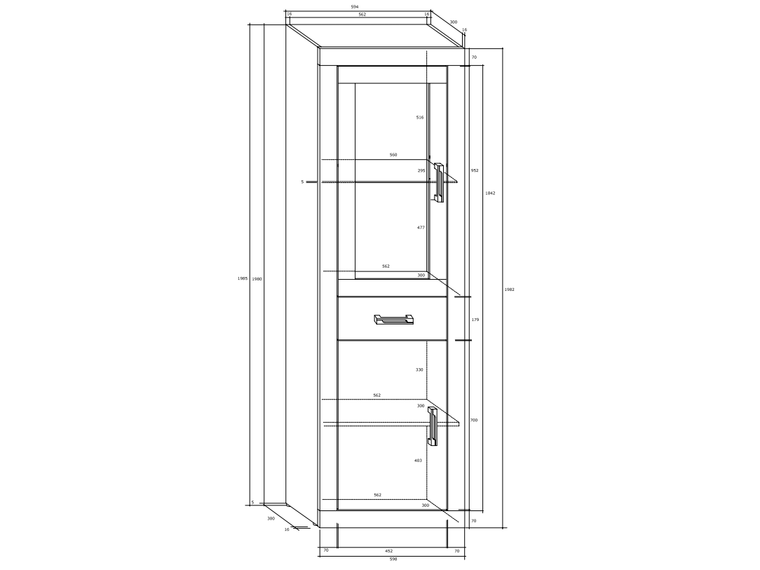 Svetainės baldų komplektas VERIN 7 1 Svetainės baldų komplektas VERIN 7 1