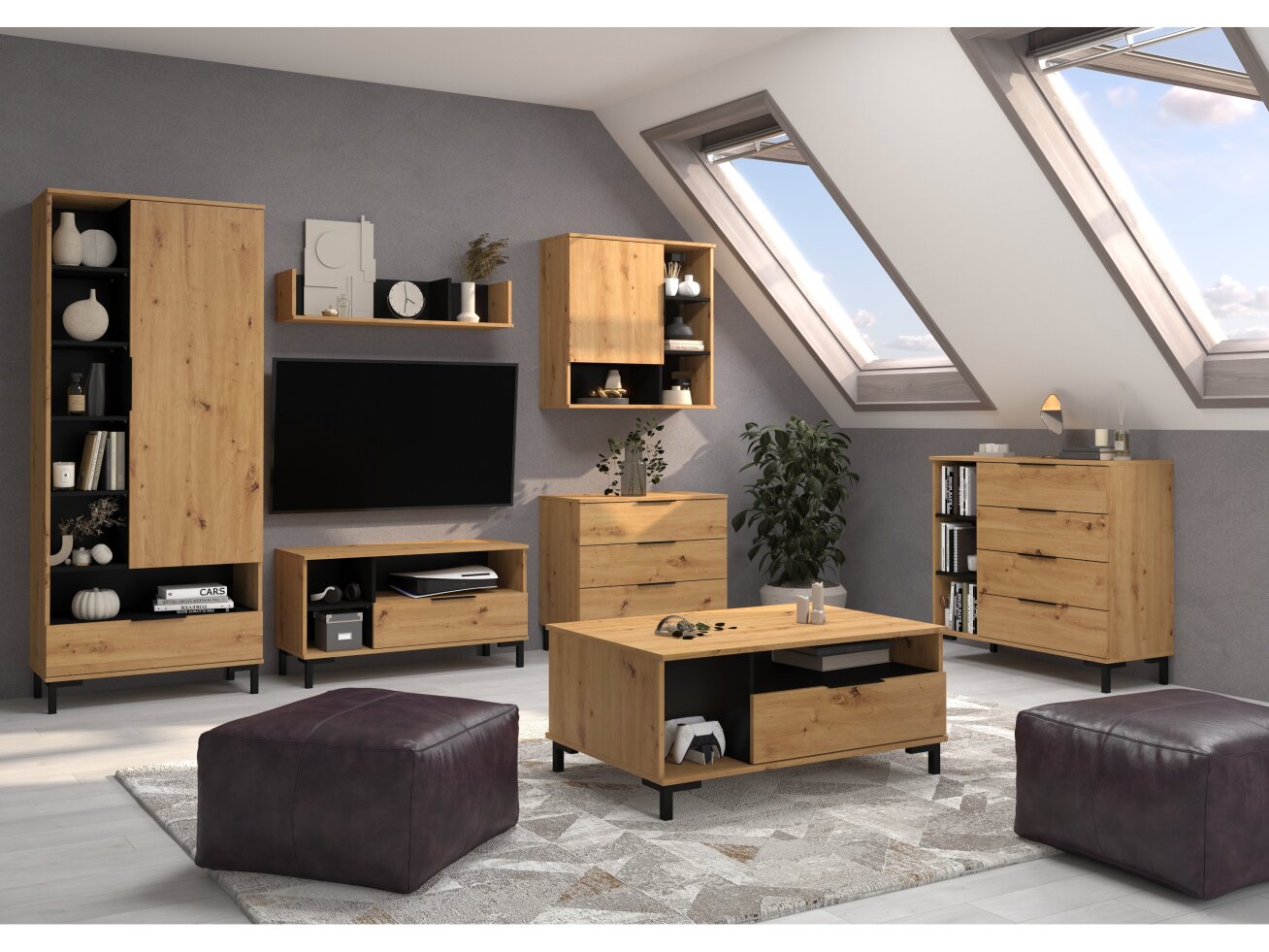 Svetainės baldų komplektas FRESH 4