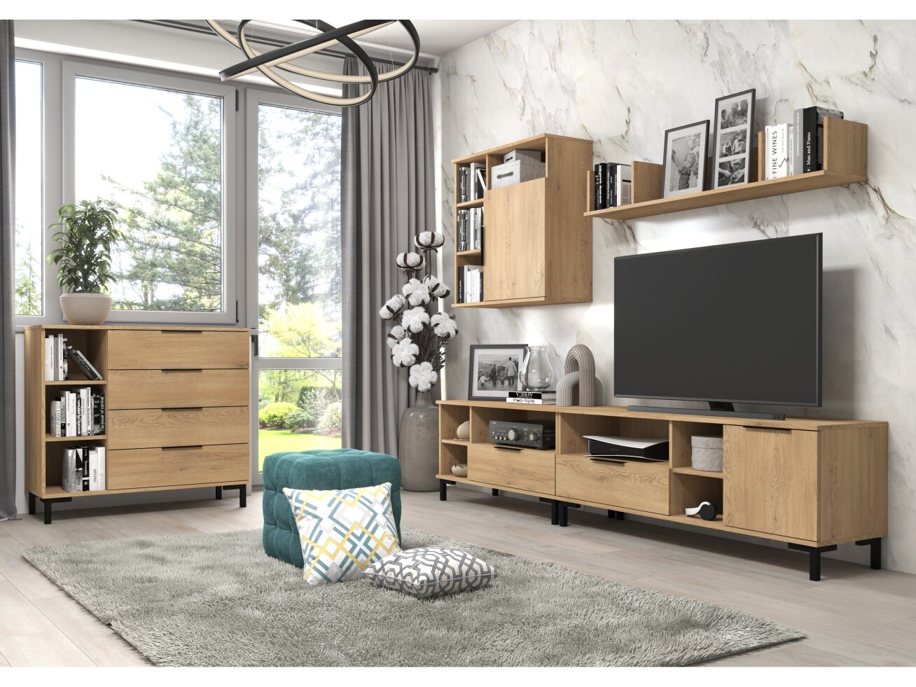 Svetainės baldų komplektas FRESH 1