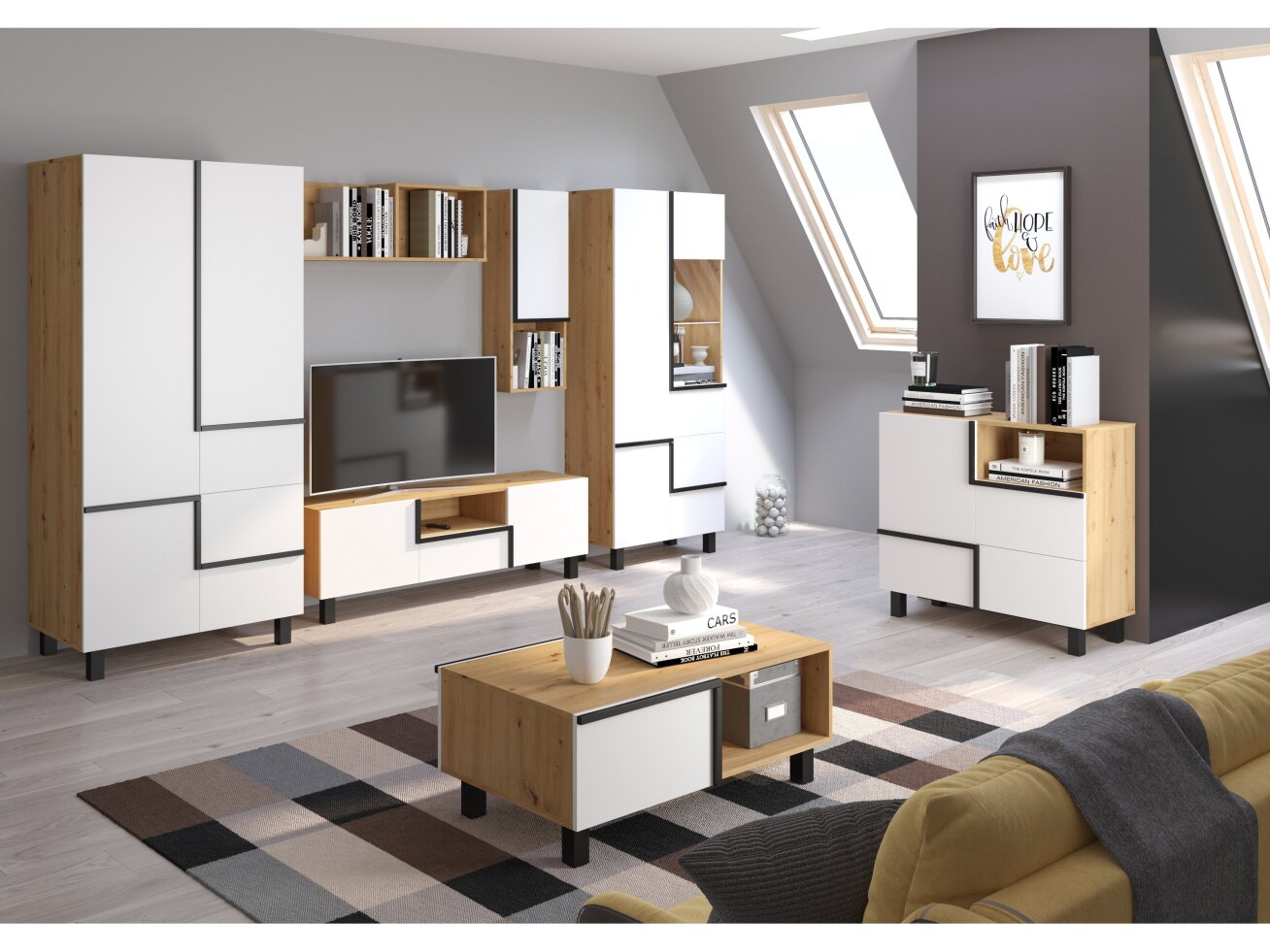 Svetainės baldų komplektas LARS 2 Svetainės baldų komplektas LARS 2