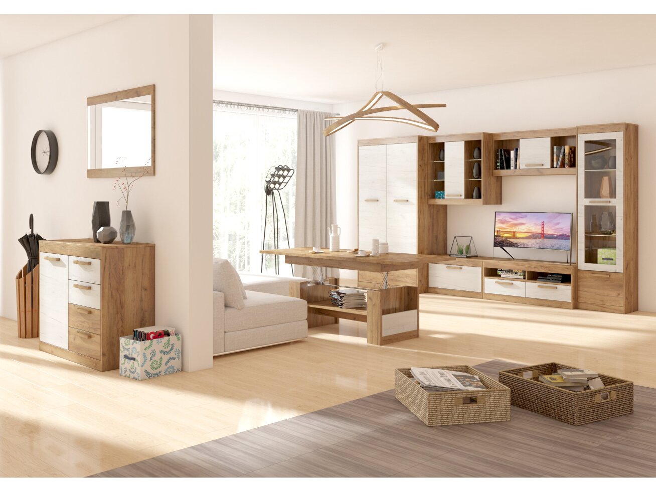 Svetainės baldų komplektas MAXIMUS 5 Svetainės baldų komplektas MAXIMUS 5