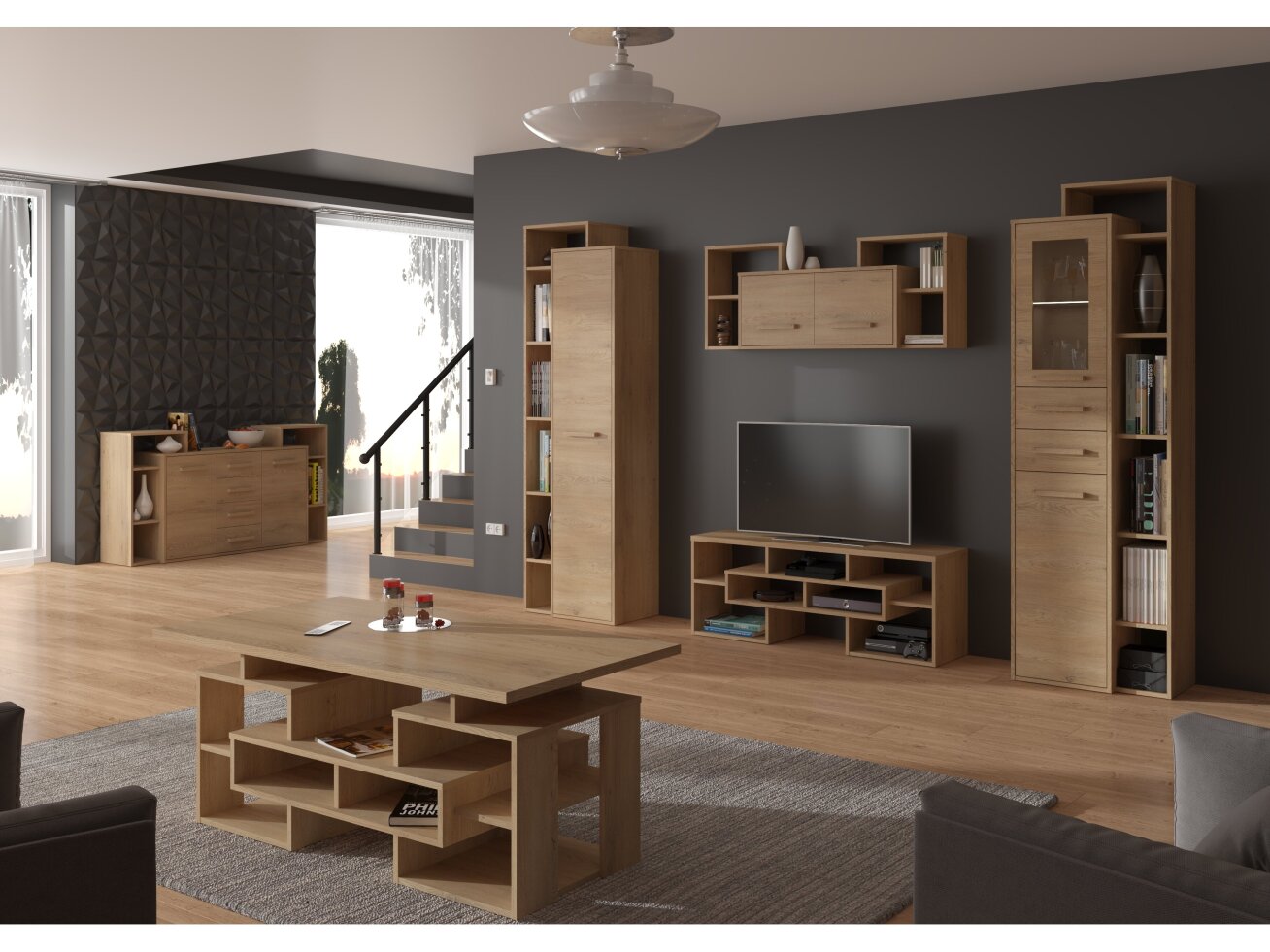 Svetainės baldų komplektas RIO 3