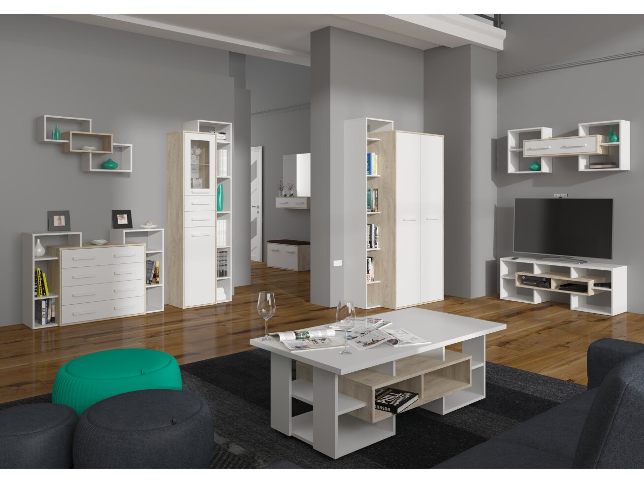 Svetainės baldų komplektas RIO 4