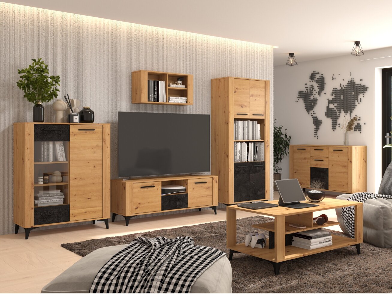 Svetainės baldų komplektas SIGMA 1