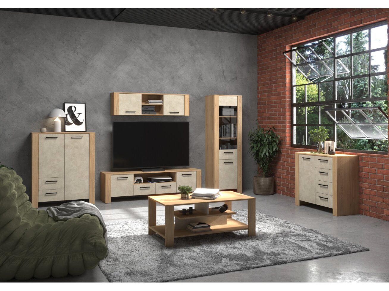 Svetainės baldų komplektas SLIDE 2 Svetainės baldų komplektas SLIDE 2