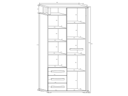 Svetainės baldų komplektas ANGEL 6