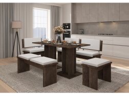 Valgomojo komplektas BOND didelis eko balta