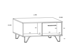 Svetainės baldų komplektas BOSS 1