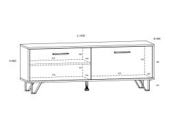 Svetainės baldų komplektas BOSS 3