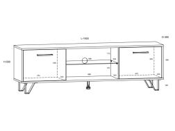 Svetainės baldų komplektas BOSS 4