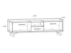 Svetainės baldų komplektas BOX 1