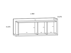 Svetainės baldų komplektas BOX 4