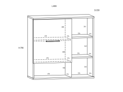 Svetainės baldų komplektas COOL 3