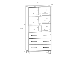 Svetainės baldų komplektas COOL 5