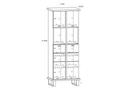 Svetainės baldų komplektas CROSS 2