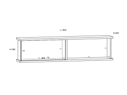 Svetainės baldų komplektas CROSS 4