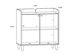 Svetainės baldų komplektas DOLCE 1