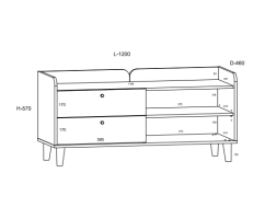 Svetainės baldų komplektas DOLCE 1