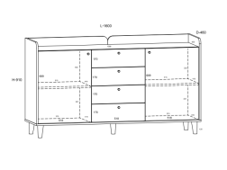 Svetainės baldų komplektas DOLCE 3