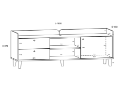 Svetainės baldų komplektas DOLCE 4