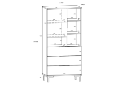 Svetainės baldų komplektas FRESH 2