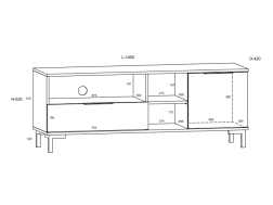 Svetainės baldų komplektas FRESH 2