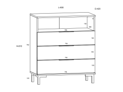 Svetainės baldų komplektas FRESH 3