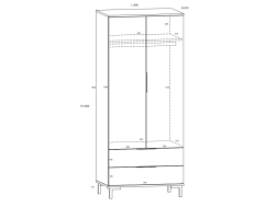 Svetainės baldų komplektas FRESH 5