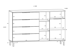 Svetainės baldų komplektas FRESH 5