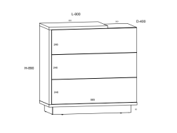 Svetainės baldų komplektas HYBRID 1
