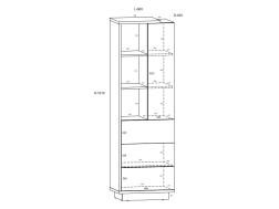 Svetainės baldų komplektas HYBRID 2