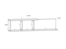 Svetainės baldų komplektas HYBRID 4