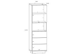 Svetainės baldų komplektas HYBRID 4