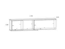 Svetainės baldų komplektas HYBRID 6