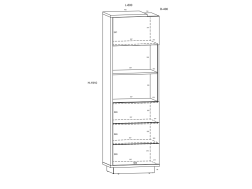 Svetainės baldų komplektas HYBRID 7