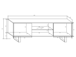 Svetainės baldų komplektas KING 3