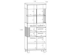 Svetainės baldų komplektas LAMIR 2