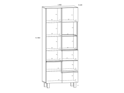 Svetainės baldų komplektas LARS 4