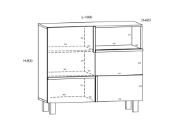 Svetainės baldų komplektas LARS 5